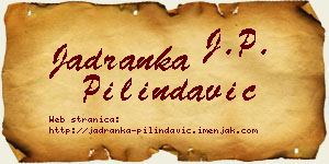 Jadranka Pilindavić vizit kartica